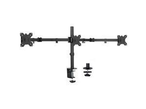 Black Triple Monitor Adjustable Desk Mount Articulating Tri Stand Holds 3 Screens up to 24 inches STANDV003Y Black Triple Monitor Adjustable Desk Mount Articulating Tri Stand Holds 3 Screens up to 24 inches STANDV003Y
