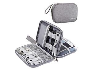 Electronics Organizer Travel Cable Organizer Waterproof Portable Electronics Accessories Case Gadget Bag for 79 IPad Mini Chargers Cord Phone USB SD CardGray Electronics Organizer Travel Cable Organizer Waterproof Portable Electronics Accessories Case Gadget Bag for 79 IPad Mini Chargers Cord Phone USB SD CardGray