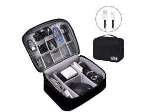 Electronics Organizer Electronic Accessories Bag Travel Cable Organizer ThreeLayer for iPad Mini Kindle Hard Drives Cables Chargers TwoLayerBlack Electronics Organizer Electronic Accessories Bag Travel Cable Organizer ThreeLayer for iPad Mini Kindle Hard Drives Cables Chargers TwoLayerBlack