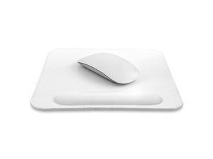 Leather Mouse pad with Wrist Rest White Leather Mouse pad with Wrist Rest White