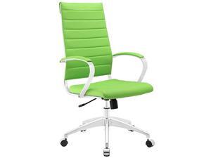 Modway Jive Ribbed High Back Tall Executive Swivel Office Chair With Arms In Bright Green Modway Jive Ribbed High Back Tall Executive Swivel Office Chair With Arms In Bright Green