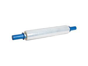 PF90204M Linear Low Density Polyethylene Clear Cast Hand Stretch Wrap with Builtin Dispenser and Hand Brakes 1000 Length x 20quot Width x 90 Gauge Thick Case of 4 PF90204M Linear Low Density Polyethylene Clear Cast Hand Stretch Wrap with Builtin Dispenser and Hand Brakes 1000 Length x 20quot Width x 90 Gauge Thick Case of 4