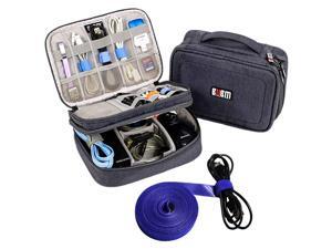 Organizer Travel Cable Cord Wire Bag Accessories Gadget Gear Storage Cases Dark Gray Organizer Travel Cable Cord Wire Bag Accessories Gadget Gear Storage Cases Dark Gray