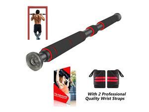Pull Up Bar for Doorway | ChinUp Bar with Extended Hand Grips 2 Professional Quality Wrist Straps Trainer for Home Gym Exercise26 to 39 Inches Adjustable Length Pull Up Bar for Doorway | ChinUp Bar with Extended Hand Grips 2 Professional Quality Wrist Straps Trainer for Home Gym Exercise26 to 39 Inches Adjustable Length