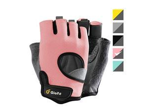 Glofit Ultralight Workout Gloves Knuckle Weight Lifting Fingerless Black Medium 