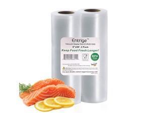 Vacuum Sealer Bags for Food 8quot x 50 Vacuum Sealer Rolls for Food Saver Bags Rolls BPAFree Vacuum Food Storage Bags for Sous Vide Vacuum Bags Seal A Meal Bags Rolls 2 Packs
