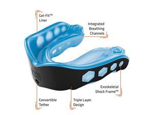 Gel Max Mouth Guard Sports Mouthguard for Football Lacrosse Hockey Basketball Flavored mouth guard Youth amp AdultORANGE Youth Nonflavored