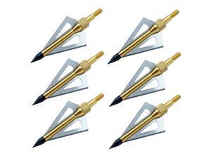 Hunting Broadheads 12PCS 3 Blades Archery Broadheads 100 Grain Screwin Arrow Heads Arrow Tips Compatible with Crossbow and Compound Bow Gold Hunting Broadheads 12PCS 3 Blades Archery Broadheads 100 Grain Screwin Arrow Heads Arrow Tips Compatible with Crossbow and Compound Bow Gold