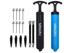 Ball Pump for Basketball Soccer Volleyball Rugby Water Polo Ball amp Other Inflatables Air Pump Needles and Nozzles Included 2 Pack Black+Blue 8quot Ball Pump for Basketball Soccer Volleyball Rugby Water Polo Ball amp Other Inflatables Air Pump Needles and Nozzles Included 2 Pack Black+Blue 8quot