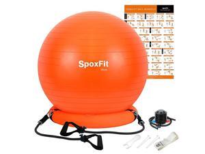 Exercise Ball Chair with Resistance Bands Perfect for Office Yoga Balance Fitness Super Strong Holds 660lbs Set Includes Stable Base Workout Poster Pump Home Gym Bundle65cm Orange Exercise Ball Chair with Resistance Bands Perfect for Office Yoga Balance Fitness Super Strong Holds 660lbs Set Includes Stable Base Workout Poster Pump Home Gym Bundle65cm Orange