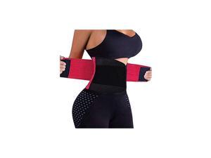 Waist Trainer Belt for Women Waist Cincher Trimmer Slimming Body Shaper Belt Sport Girdle Belt UP GradedRose RedXXLarge
