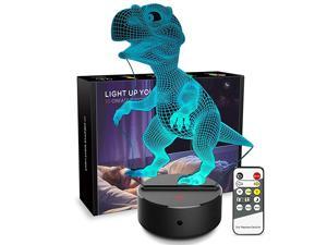 Light 3D Dinosaur 3D Lamp Optical Illusion Kids Light Animals 7 Colors Change LED Touch Table Desk Lamps with Remote for Boys Girls Bedroom Birthday Gifts Dinosaur Light 3D Dinosaur 3D Lamp Optical Illusion Kids Light Animals 7 Colors Change LED Touch Table Desk Lamps with Remote for Boys Girls Bedroom Birthday Gifts Dinosaur