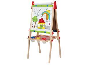 Award Winning AllinOne Wooden Kids Art Easel with Paper Roll and Accessories Award Winning AllinOne Wooden Kids Art Easel with Paper Roll and Accessories