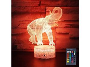 Elephant Lamp Gift 16 Colors Desk Table Night Light for Kids Party Supplies Birthday Valentines Day Lover Boy Girl Elephant Shape Elephant Lamp Gift 16 Colors Desk Table Night Light for Kids Party Supplies Birthday Valentines Day Lover Boy Girl Elephant Shape