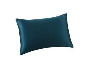 Natural Silk Pillowcase Hypoallergenic 19 Momme 600 Thread Count 100 Percent Mulberry Silk King Size with Hidden Zipper1 Teal