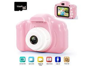 Digital Camera for Kids 1080P FHD Kids Digital Video Camera Camcorder for 310 Years Girls Gift with 16GB SD Card 2 Inch IPS Screen Pink Digital Camera for Kids 1080P FHD Kids Digital Video Camera Camcorder for 310 Years Girls Gift with 16GB SD Card 2 Inch IPS Screen Pink