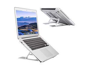 Laptop StandVentilated Portable Ergonomic Notebook Riser for DeskMultiAngle Portable AntiSlip Mount for MacBook Surface Laptop Notebook 1017 Tablet Silver Laptop StandVentilated Portable Ergonomic Notebook Riser for DeskMultiAngle Portable AntiSlip Mount for MacBook Surface Laptop Notebook 1017 Tablet Silver