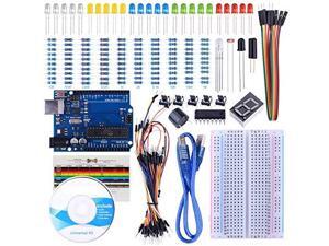 UNO Starter Kit for Arduino with Free Tutorials UNO R3 Board Breadboard Sensor USB Cable Display Resistors Jumper Wires and Dupont Wires Arduino Starter Kit UNO Starter Kit for Arduino with Free Tutorials UNO R3 Board Breadboard Sensor USB Cable Display Resistors Jumper Wires and Dupont Wires Arduino Starter Kit