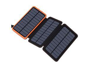 Solar Charger 24000mAh Solar Power Bank with 2 USB Ports Waterproof Portable External Battery Compatible with Smartphones Tablets and More Solar Charger 24000mAh Solar Power Bank with 2 USB Ports Waterproof Portable External Battery Compatible with Smartphones Tablets and More
