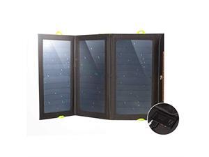 Solar Charger with Builtin Battery Power Bank 21W Dual USB Compact Durable and Waterproof Portable Solar Panel Battery Charger for Cellphones Tablets and Electronics While Camping Solar Charger with Builtin Battery Power Bank 21W Dual USB Compact Durable and Waterproof Portable Solar Panel Battery Charger for Cellphones Tablets and Electronics While Camping