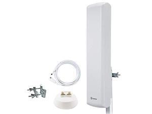 HDTV Antenna FlatPanel TV Antenna with High Gain 60 Miles Range MultiDirectional Reception Enhanced VHF UHF Signals ToolsFree Installation AntiUV Coating and 40ft Coaxial Cable AT402 HDTV Antenna FlatPanel TV Antenna with High Gain 60 Miles Range MultiDirectional Reception Enhanced VHF UHF Signals ToolsFree Installation AntiUV Coating and 40ft Coaxial Cable AT402