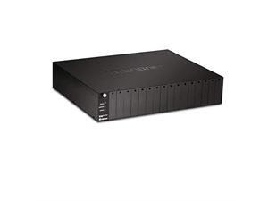 Lifetime Protection RS-232 Fast Ethernet RJ45 TRENDnet 16-Bay Fiber Converter Chassis System Housing for up to 16 TFC Series Media Converters Hot Swappable SNMP Management Module TFC-1600