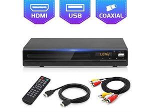 DVD Player for TV All Region Free DVD CD Recorded Discs Player with HDMI AV Output HDMI AV Cable Included HD1080P Supported Builtin PAL NTSC Coaxial Port USB Input Remote Control DVD Player for TV All Region Free DVD CD Recorded Discs Player with HDMI AV Output HDMI AV Cable Included HD1080P Supported Builtin PAL NTSC Coaxial Port USB Input Remote Control