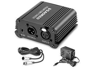 1Channel 48V Phantom Power Supply with Adapter BONUS+XLR 3 Pin Microphone Cable for Any Condenser Microphone Music Recording Equipment 1Channel 48V Phantom Power Supply with Adapter BONUS+XLR 3 Pin Microphone Cable for Any Condenser Microphone Music Recording Equipment