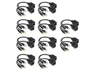 Pairs Passive PoE Over Ethernet Injector and Splitter Cable Kit with 55x21 mm DC Male and Female Connector for Network Digital Signal Pairs Passive PoE Over Ethernet Injector and Splitter Cable Kit with 55x21 mm DC Male and Female Connector for Network Digital Signal