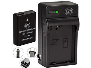 + AC//DC Travel Charger 2 Units Nwv Direct Microfiber Cloth. Nikon D3400 High Capacity Intelligent Batteries