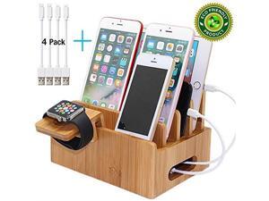 Charging Stations for Multiple Devices Desk Docking Station Organizer for Cell Phones Tablet Watch Stand Includes 4 Cables BUT NO Power Supply Charger Pezin Hulin Charging Stations for Multiple Devices Desk Docking Station Organizer for Cell Phones Tablet Watch Stand Includes 4 Cables BUT NO Power Supply Charger Pezin Hulin