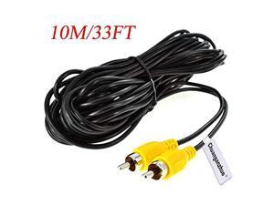 Backup Camera RCA Video CableCAR Reverse Rear View Parking Camera Video Extension Cable with Detection Wire 10M33FT Backup Camera RCA Video CableCAR Reverse Rear View Parking Camera Video Extension Cable with Detection Wire 10M33FT