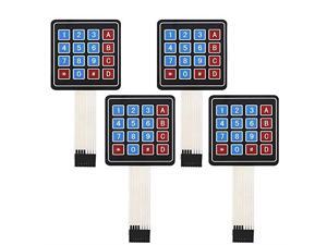 4 Pack Arduino KeypadUniversial 4x4 Matrix Array Keyboard 16 Key Membrane Switch Keypad for Arduino DIY Starter Kit 4 Pack Arduino KeypadUniversial 4x4 Matrix Array Keyboard 16 Key Membrane Switch Keypad for Arduino DIY Starter Kit