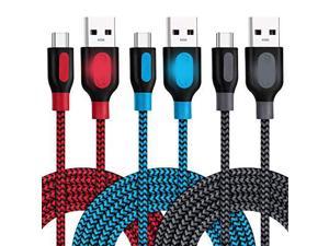 USB Type C Cable 3 Pack 10ft Braided Type C Charger Fast Charging Cord Compatible Samsung Galaxy S10 S10+ S10e S8 S9 Plus Note 8 9 LG V20 G5 G6 V30 HTC Google Pixel Nexus 6P 5X Moto X4 G6