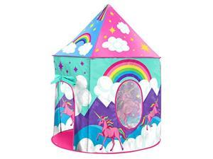 Unicorn Kids Play Tents for Girls and Boys Unicorn Playhouse Pop Up Princess Tent w Unicorn Headband and Tent Carry Tote