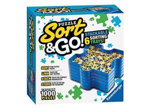 Sort and Go Jigsaw Puzzle Accessory Sturdy and Easy to Use Plastic Puzzle Shaped Sorting Trays for Puzzles Up to 1000 Pieces Sort and Go Jigsaw Puzzle Accessory Sturdy and Easy to Use Plastic Puzzle Shaped Sorting Trays for Puzzles Up to 1000 Pieces