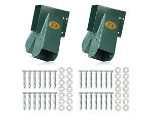 Easy 123 AFrame 2 Brackets Swing Set Bracket with Mounting Hardware Green Easy 123 AFrame 2 Brackets Swing Set Bracket with Mounting Hardware Green