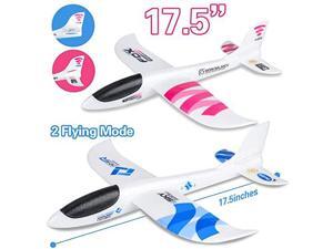 2 Pack Airplane Toys 175 Large Throwing Plane Outdoor Sport Toy Foam Glider Aeroplane for 3 4 5 6 7 8 Year Old boy Toddlers Kids Flying Game Toy Styrofoam Airplanes Gift for Kids 2 Pack Airplane Toys 175 Large Throwing Plane Outdoor Sport Toy Foam Glider Aeroplane for 3 4 5 6 7 8 Year Old boy Toddlers Kids Flying Game Toy Styrofoam Airplanes Gift for Kids