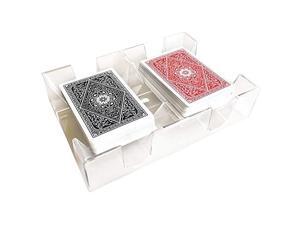Clear 2 Deck Canasta Playing Card Tray Clear 2 Deck Canasta Playing Card Tray
