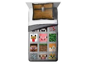 Minecraft FullQueen Quilt Sham 3 Piece Set Minecraft FullQueen Quilt Sham 3 Piece Set