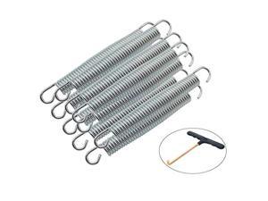 65 Trampoline Spring HeavyDuty Galvanized Steel Replacement Free THookSet of 10 65 Trampoline Spring HeavyDuty Galvanized Steel Replacement Free THookSet of 10