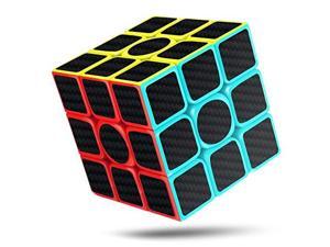 Rubiks Cube Rubix Cube Speed Cube 3x3x3 Smooth Magic Carbon Fiber Sticker Rubix Speed Cubes Enhanced Version 57 Black Rubiks Cube Rubix Cube Speed Cube 3x3x3 Smooth Magic Carbon Fiber Sticker Rubix Speed Cubes Enhanced Version 57 Black