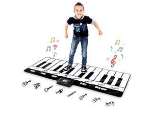 Giant Piano Mat Jumbo Floor Keyboard with Play Record Playback and Demo Modes 8 Different Musical Instruments Sound Options 70in Play Mat 24 Keys Giant Piano Mat Jumbo Floor Keyboard with Play Record Playback and Demo Modes 8 Different Musical Instruments Sound Options 70in Play Mat 24 Keys