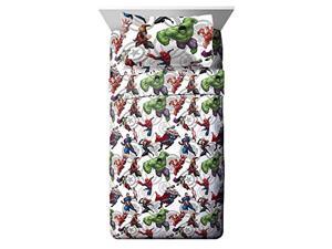 Marvel Avengers Marvel Team Full Sheet Set Super Soft and Cozy Kids Bedding Fade Resistant Polyester Microfiber Sheets Official Marvel Product Marvel Avengers Marvel Team Full Sheet Set Super Soft and Cozy Kids Bedding Fade Resistant Polyester Microfiber Sheets Official Marvel Product