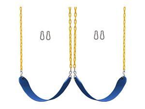 2 Pack Swings Seats Heavy Duty 66 Chain Plastic Coated Playground Swing Set Accessories Replacement Snap Hooks Blue 2 Pack Swings Seats Heavy Duty 66 Chain Plastic Coated Playground Swing Set Accessories Replacement Snap Hooks Blue