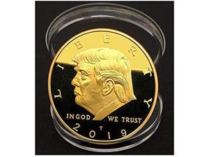 Coin 2019 Donald Large 24kt Gold Plated United States Eagle Commemorative Collectible Coin Certificate of Authenticity Original Design