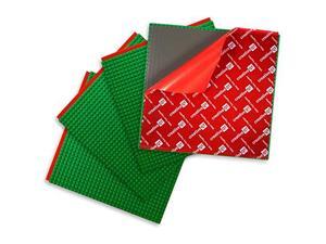 PeelandStick Baseplates Self Adhesive Building Brick Plates Compatible with All Major Brands 4 Pack Green 10 inch x 10 inch By PeelandStick Baseplates Self Adhesive Building Brick Plates Compatible with All Major Brands 4 Pack Green 10 inch x 10 inch By