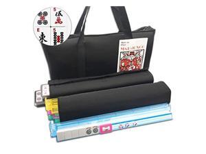 American Mahjong Set Black Paisley Soft Bag 166 White Engraved Tiles 4 AllInOne RackPushers Western Mah Jongg Game Set American Mahjong Set Black Paisley Soft Bag 166 White Engraved Tiles 4 AllInOne RackPushers Western Mah Jongg Game Set