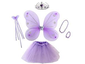 Princess Party Favor Butterfly Fairy Costume Dress Up Role Play Value Pack Princess Party Favor Butterfly Fairy Costume Dress Up Role Play Value Pack