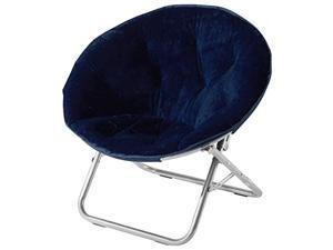 Faux Fur Saucer Chair Navy Faux Fur Saucer Chair Navy